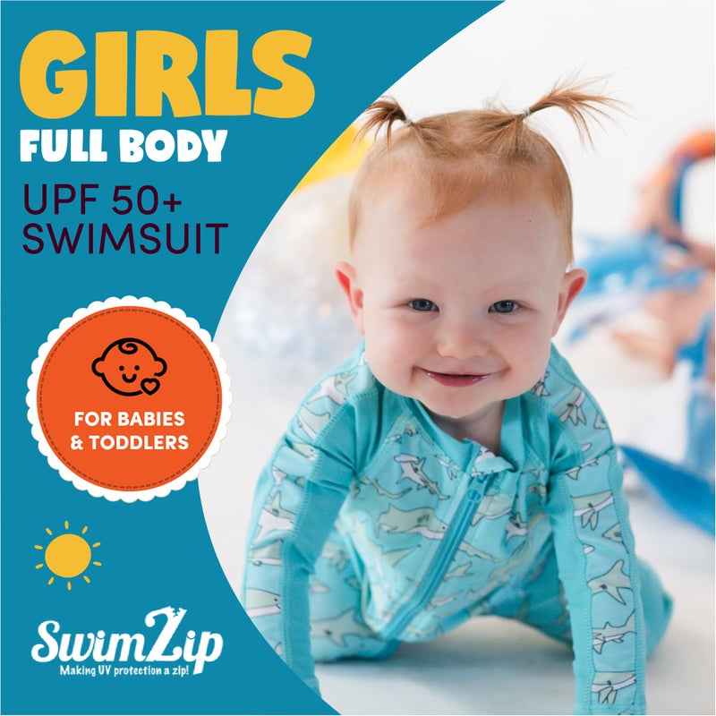 SwimZip بدلة سباحة طويلة الأكمام للأولاد من SwimZip مع حماية UPF 50+ للأطفال والرضع والأولاد الصغار - Image 5